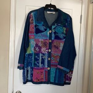 NWOT Woman’s 3X denim jacket by VENEZIA